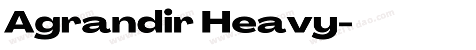 Agrandir Heavy字体转换